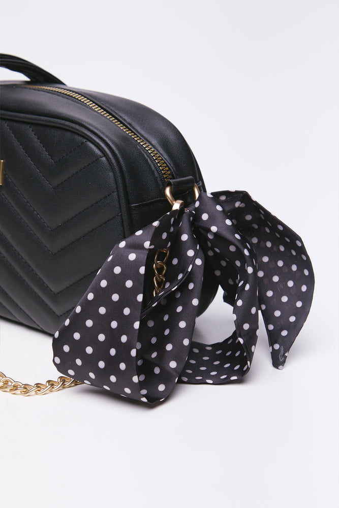 Black Quilted Camera Bag (3)