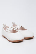 Cream Floral Trim Pumps