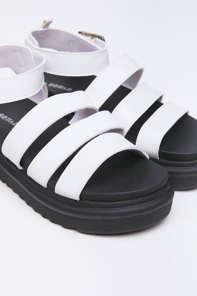 White Chunky Platform Sandals (2)