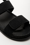 Black Double Velcro Moulded Sandals (2)