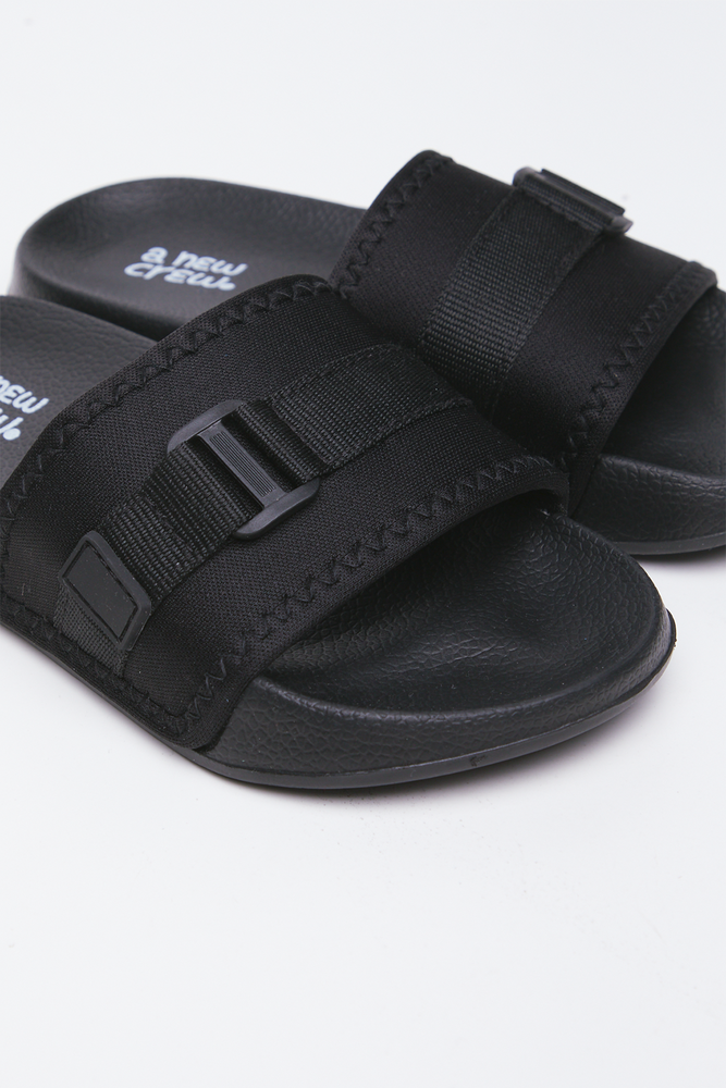 Black Utility Buckle Slides (2)