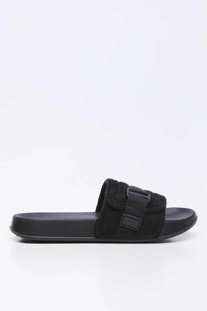 Black Utility Buckle Slides (3)