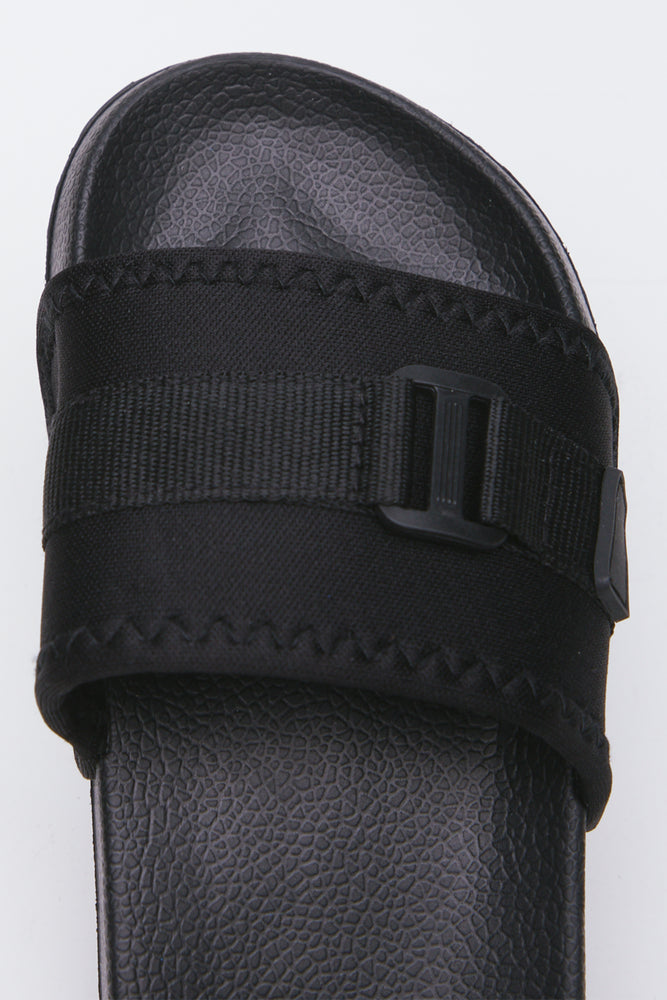 Black Utility Buckle Slides (4)