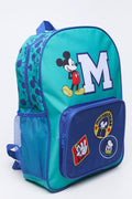 Green Mickey Mouse Front Pocket Backpack (2)