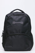 Black Double Zip Backpack