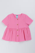 Pink Seersucker Woven Top