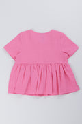 Pink Seersucker Woven Top (2)