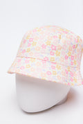 Yellow Floral Bucket Hat Sunglasses Set (1)
