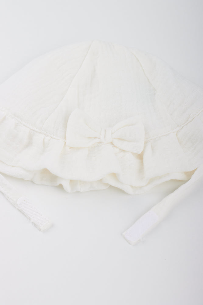 White Broderie Anglaise Hat (1)