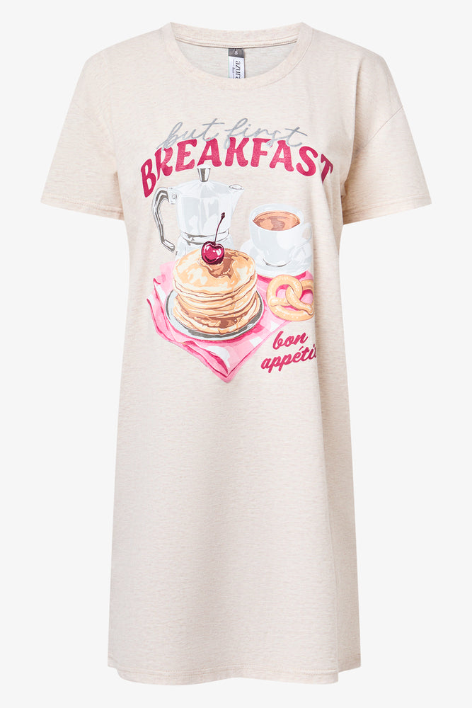 2 Pack Breakfast Print Sleepshirts