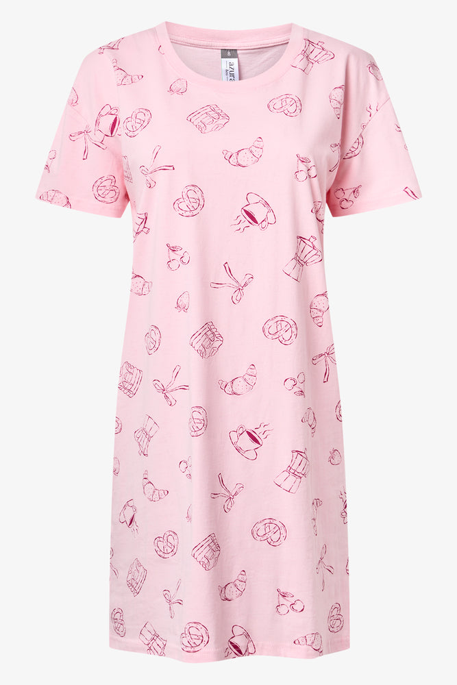 2 Pack Breakfast Print Sleepshirts (2)