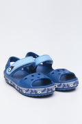 Navy Football Light Up Sandals