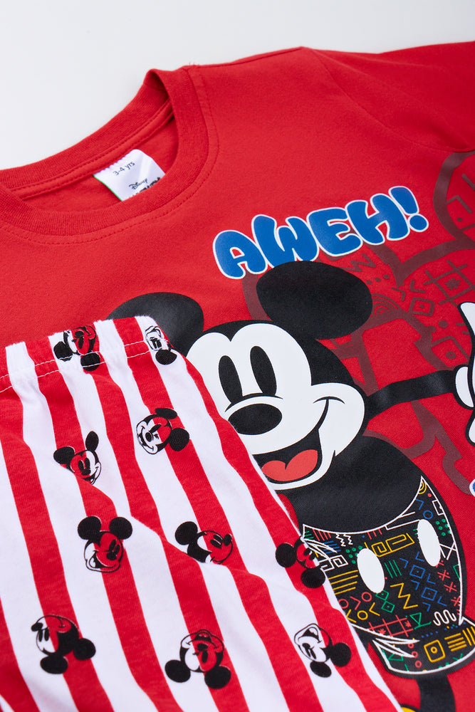 Red Mickey Mouse Pyjama Set (1)