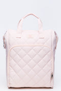 Quilted Nylon Backpack Stone