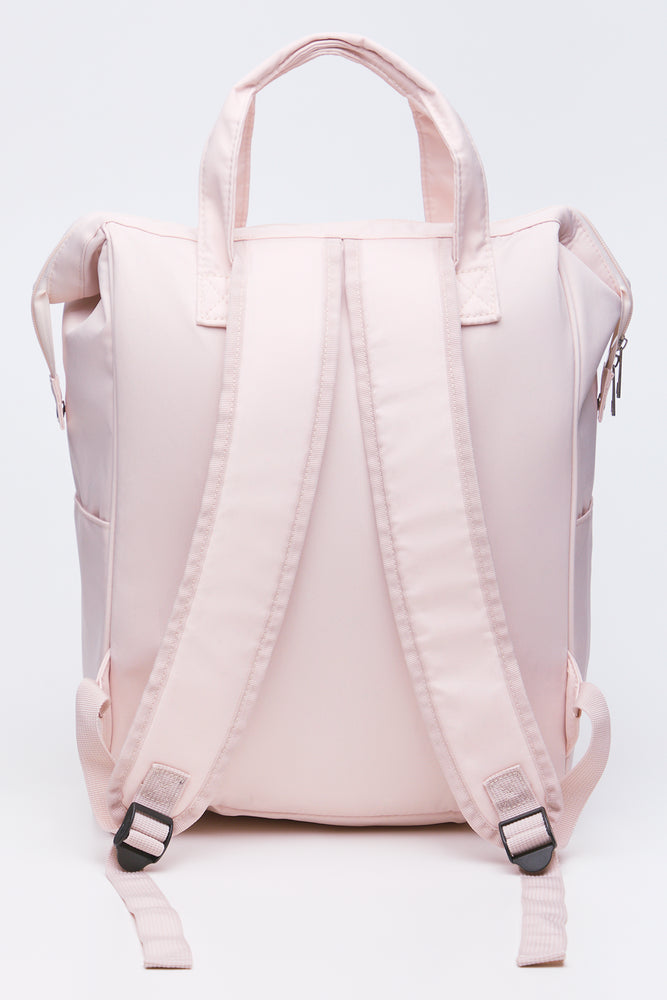 Quilted Nylon Backpack Stone (1)
