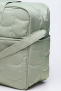 Quilted Nylon Bowler Bag Sage (3)