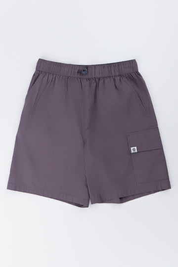 Charcoal Poplin Shorts