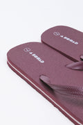 Burgundy Textured Flip Flops (3)