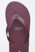 Burgundy Textured Flip Flops (4)