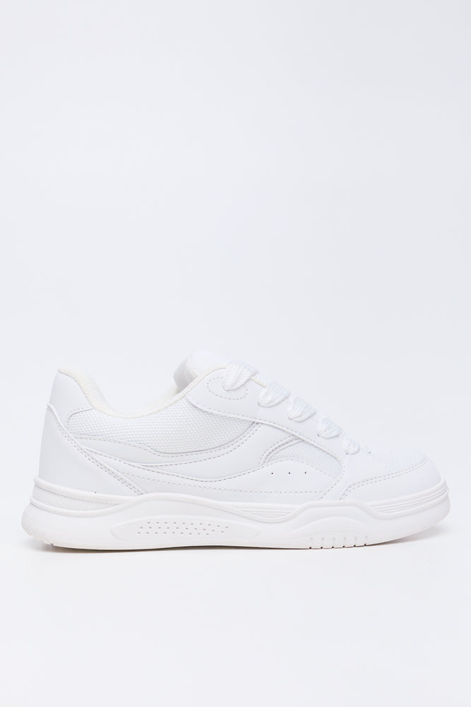 White Padded Skate Sneakers (1)