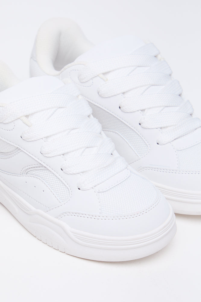 White Padded Skate Sneakers (2)