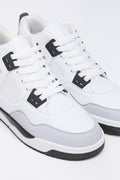 White High Top Basketball Sneakers (2)