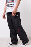 Black Straight Leg Trackpants (1)