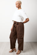 White Short Sleeve Cargo Top (1)