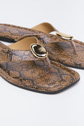 Print Metal Trim Mules (2)