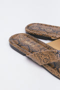 Print Metal Trim Mules (3)