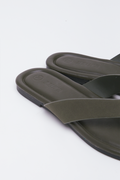 Olive Green Metal Trim Sandals (3)