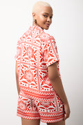 Bright Red Floral Resort Shirt (2)