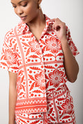 Bright Red Floral Resort Shirt (3)