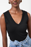 Versatile Black Sleeveless V-Neck Vest (3)