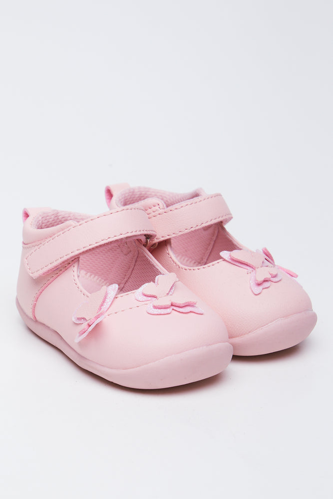 Pink Butterfly Mary Jane Shoes