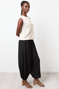 Stone Sleeveless Crochet Knit Top (1)