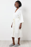 White Satin Kimono Robe (1)