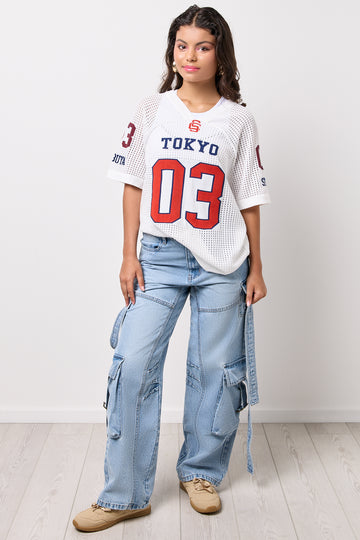 Light Blue Utility Denim Pants