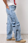 Light Blue Utility Denim Pants (1)