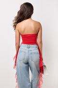 Red Graphic Boobtube Top (2)