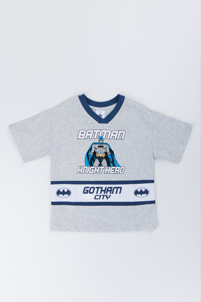 Batman Boxy Grey T-Shirt