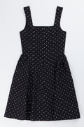 Polka Dot Fit Flare Dress (2)