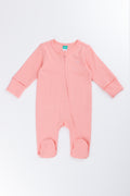 Coral Cotton Sleepsuit