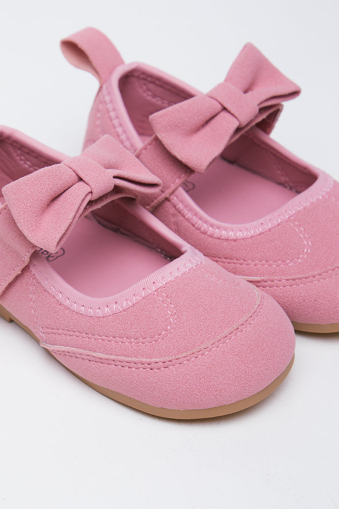 Pink Bow Detail Shoes (2)