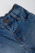 Mid Blue Denim Cargo Shorts (1)
