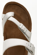 White Toe Post Footbed Sandals (4)