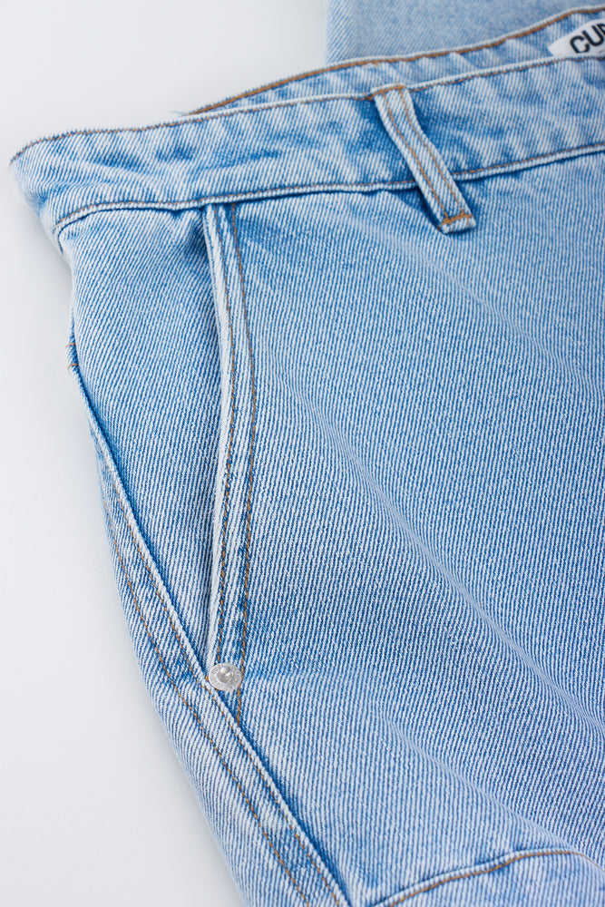 Light Blue Wash Cargo Jeans (1)