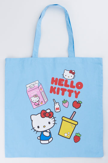 Hello Kitty Blue Tote Bag