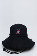 Black Kuromi Graphic Bucket Hat