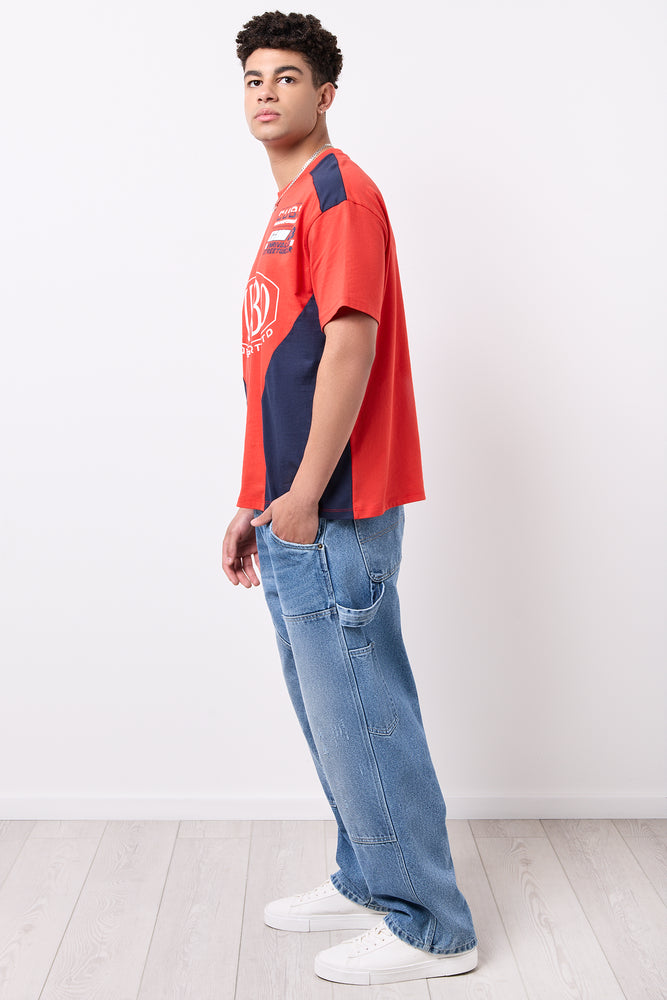Red Navy Turbo Graphic T-Shirt (1)